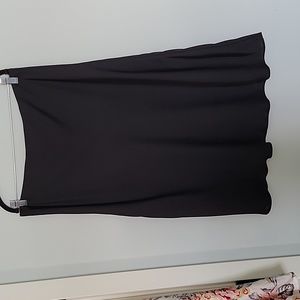 Nordstrom Rack Black Satin Skirt Size Large